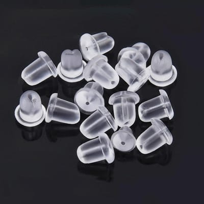 Daity 500 stuks - Rubberen oorbelstoppers - zachte transparante oorbelstoppers - veilige oorbelstoppers - oorbelstoppers voor oorhaken