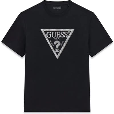 T-shirt Guess Triangle Leaves Embroide