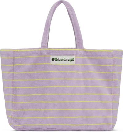 Bongusta Naram Weekendbag strandtas LIlac & Neon Yellow lila & geel