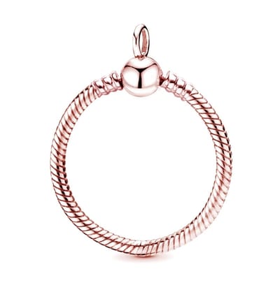 Rosékleurige Ronde Hanger – Geschikt voor Bedels – Sieraden - EmmyRovi