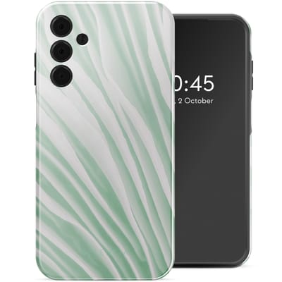 Selencia Hoesje - Geschikt voor Samsung Galaxy A15 (4G) / A15 (5G) - Backcover - Nature Grayed Jade