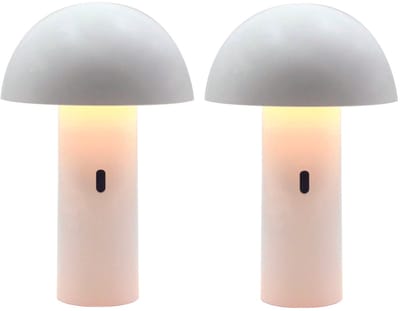 Set van 2 draadloze tafellampen H28CM TOD