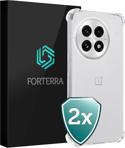 Hoesje 2 Stuks - Geschikt voor OnePlus 13 - Sterk & Shockproof - Back Cover - Siliconen Case - Telefoon Hoes Shock Proof - Transparant