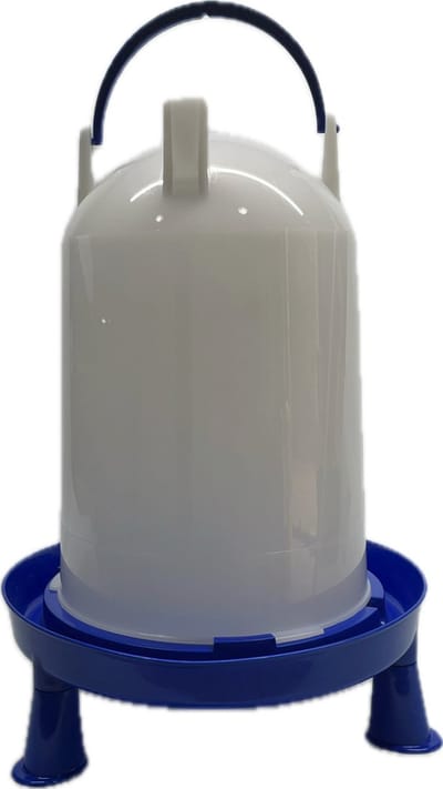 Drinkklok voor pluimvee met handvat en pootjes 10 liter