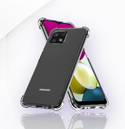 AziLine Shockproof Case Geschikt voor Samsung Galaxy A22 5G - Transparante Luxe A22 Bescherming Hoesje - Maximaal Stevig en Premium Kwaliteit geschikt voor Samsung Galaxy A22 5G