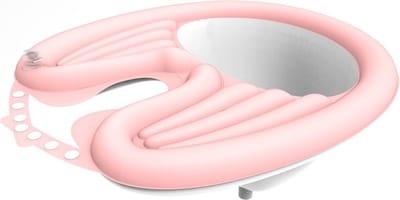 Opblaasbare Haarwasbak - Draagbare Opblaasbare Shampoobak - Haarwasbak - shampoobak - Opvouwbare Haarwastafel - Mobiele Salon - Met luchtpomp En 1.7m Aansluitslang - roze - PVC