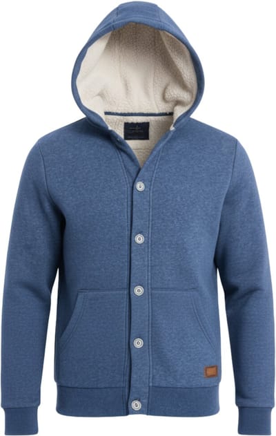 OMBRE Sweater - Regular Fit - Katoen - Lange Mouw Donkergrijs Gemêleerd S