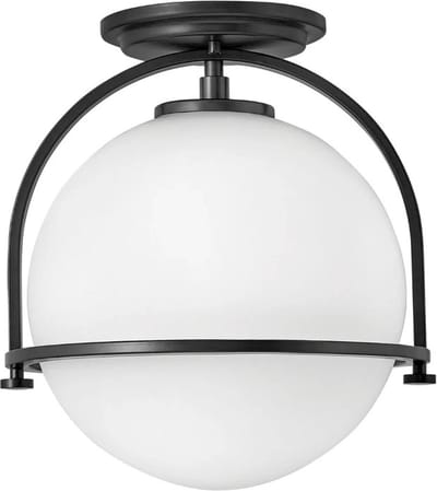 Hinkley LED Plafondlamp Somerset | 1X E27 Max 60W | Dimbaar | Black