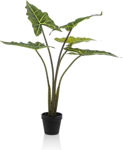 Emerald - Kunstplant Alocasia Frydek 80cm - Kunstplant voor binnen