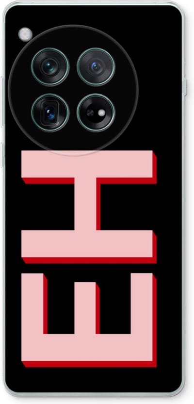 Gepersonaliseerd - Case Company® - Hoesje geschikt voor OnePlus 12r hoesje - Monogram - Soft Cover Telefoonhoesje - Bescherming aan alle Kanten en Schermrand