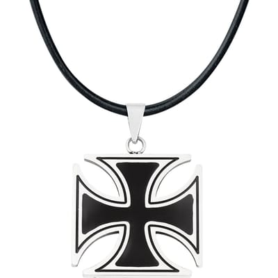 etNox hard and heavy Hanger - Black Iron Cross - voor Mannen - standaard