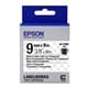 Epson LK-3TBN tape zwart op transparant 9mm (origineel)