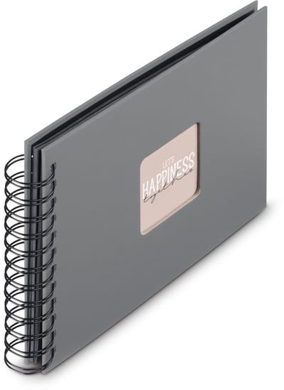 Hama Spiraal fotoalbum - Fine Art - 24x17 - 50 pagina's - Steengrijs
