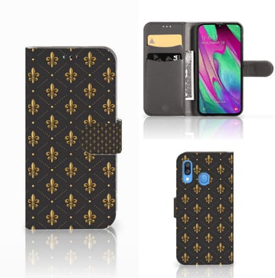 Samsung Galaxy A40 Telefoon Hoesje Franse Lelie