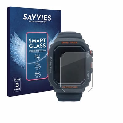 3 Stuks Savvies Screenprotector - geschikt voor Banlvs Smartwatch 1.73" - beschermfolie glas transparant