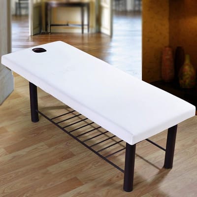 Waterdichte Massagetafel Katoenen Bedcover met Gezichtsopening, Zacht en Comfortabel voor Salon en Spa Gebruik