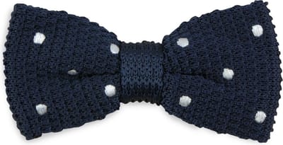 We Love Ties - Strikken - Strik Dotted Dandy - marineblauw / wit