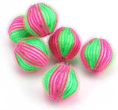 Anti-Pluis Wasbal Set 6 Stuks - Nylon Wasmachine Ballen - Wasballen Wasbol - Was bal - Pluisballen 6 Ballen - Kleding - Ballen