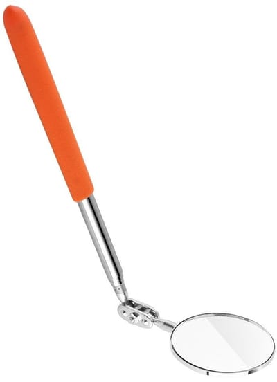 Dailygoods- Inspectiespiegel - Telescopische Uitbreiding - Ronde Lens - Roestvrij Staal - 360 Graden Draaibaar - Diameter 30/50 mm - Inspectiemirror