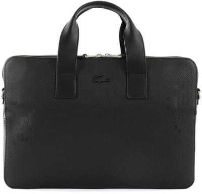 LACOSTE Laptoptas Business tas met laptopvak Chantaco Computer Bag Black Zwart