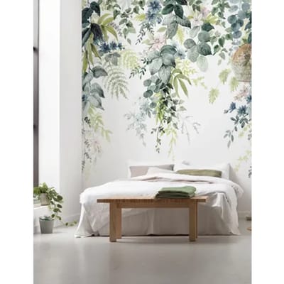 Komar Fotobehang Flower Trendils - Groen - 2,50m X 300cm