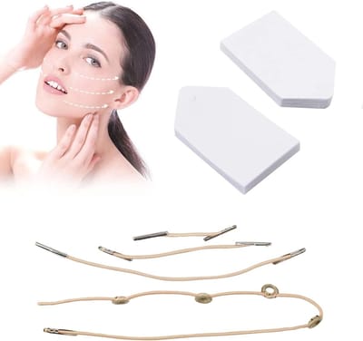 40 Stuks Gezichts Liften Stickers, Onzichtbare Dunne Tape voor V-vormige Gezichtsversteviging, Make-up Tools voor een Jeugdige Uiterlijk