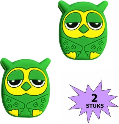 Fako Bijoux® - Tennisdemper - Tennis Demper - Uiltje - Groen - 2 Stuks