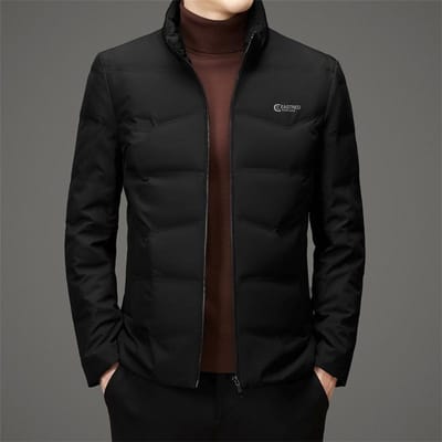 Kort donsjack met opstaande kraag voor heren, nieuw voor herfst en winter, warm en licht, zakelijk donsjack XXXXL