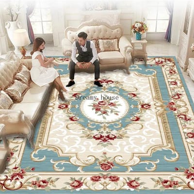 Europese Luxe Tapijten voor Woonkamer 200x300 Decoratie Huis Grote Oppervlakte Kleden Slaapkamer Decor Lounge Kleed Wasbare Vloermatten 180x200cm 71x78.7in