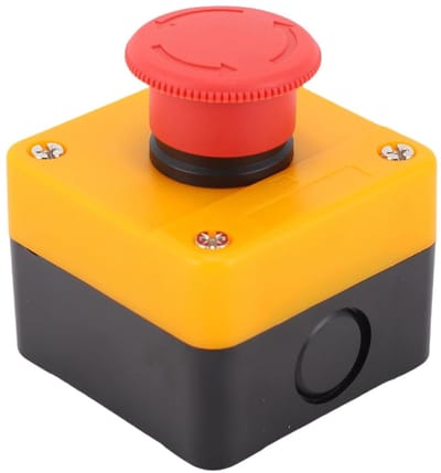 Noodstop Drukknop - Noodschakelaar Drukknop - Industriële Besturing - IP65 Waterdicht - 1NO 1NC - Rood