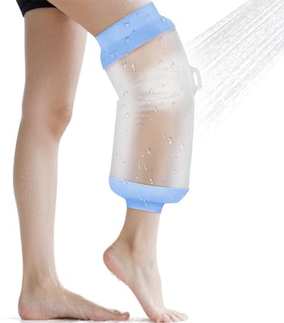 waterdichte kniebeschermers voor in de douche, herbruikbare kniebeschermers voor volwassenen, zachte en comfortabele pleisterbeschermingspads, geschikt voor diverse wondverzorgingsproducten