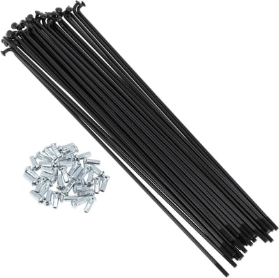 Bicycle Spokes 12G 215mm Lengte Carbon Staal Zwart - Set voor Fietswielen en Onderhoud