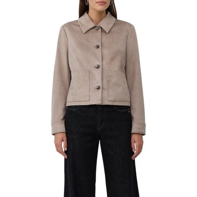 s.Oliver  Jackets Indoor Grey/black Maat: 44 | Korte Jassen Outlet | Dames | Taupe