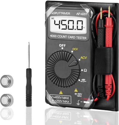 Digitale Mini Multimeter met Automatische Uitschakeling - AC/DC Spanning, Weerstand & Diodetest