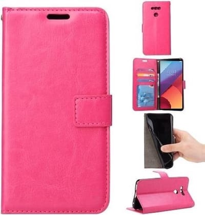 LuxeBass Boekhoesje geschikt voor Motorola Moto G5 - Roze gsm hoesje - telefoonhoes - telefoonhoesjes