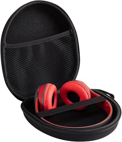 Nylon Hoofdtelefoon Case voor Over-Ear Hoofdtelefoons - Duurzaam en Universeel - Zwart