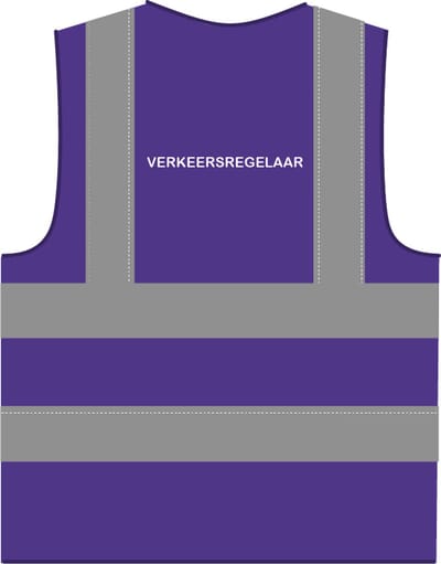 Verkeersregelaar hesje RWS paars