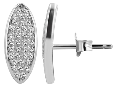 AKZENT Akzent Dames Oorbel "Siro" uit 925 Sterlingzilver, gerhodineerd, duurzaam