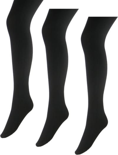 Marianne - Opaque Dames Panty - 80 Denier - 3-Pack - Maat S/M - Zwart