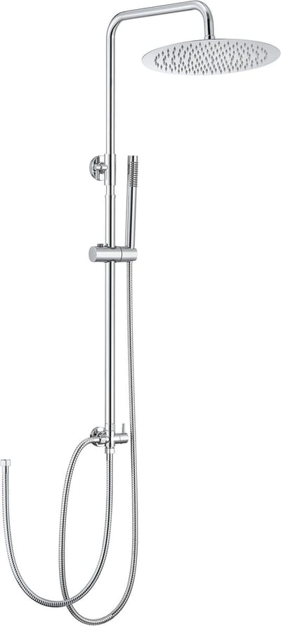 Auralum Max Doucheset - 12 Inch Ronde Regenkop - RVS - Regendouche en Handdouche - Antiknik RVS Slang - Chroom