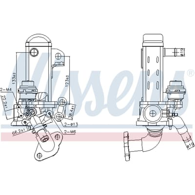 Radiator, uitlaatgasrecirculatie NISSENS 989461