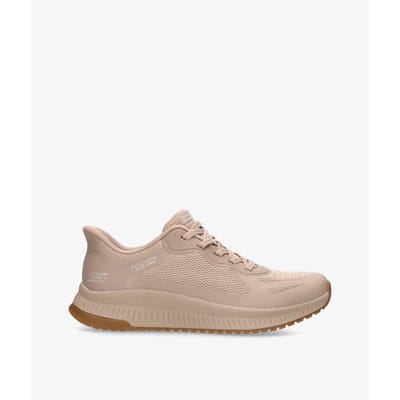 Skechers Slip-ins: BOBS Squad 4 dames sneakers beige - Maat 36 - Extra comfort - Memory Foam