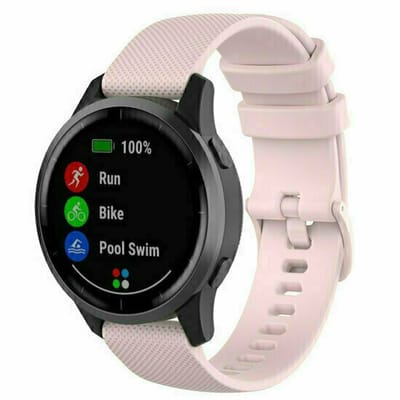 By Qubix - Sportband met motief - Lichtroze - geschikt voor Huawei Watch 5 - 46mm