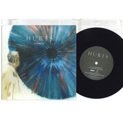 7-inch plaat HURTS - Illuminated / Better Than Love MAJREC041 MAJOR LABEL, RC 2011 VK & Ierland Rock Gebruikt black