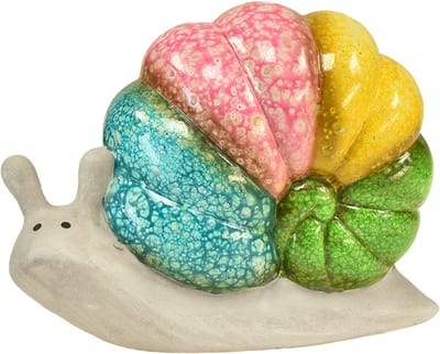 Decoratief slak decoratief figuur keramiek kleur 19cmx8,5cmx14,5cm