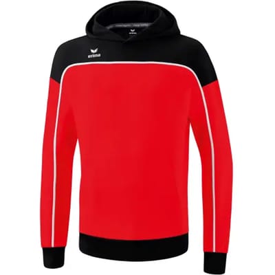 Erima Change Sweatshirt Met Capuchon Heren - Wit / Zwart / Rood | Maat: XL