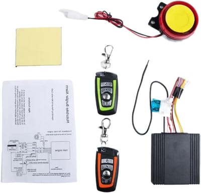 Anti Diefstal Alarm - Scooter Motor Beveiliging - Voertuig Beveiligen - Krachtige Sirene 125dB - 12V - Zwart Rood