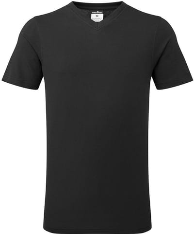 Portwest Katoenen T-shirt met V-hals B197 - Zwart - M