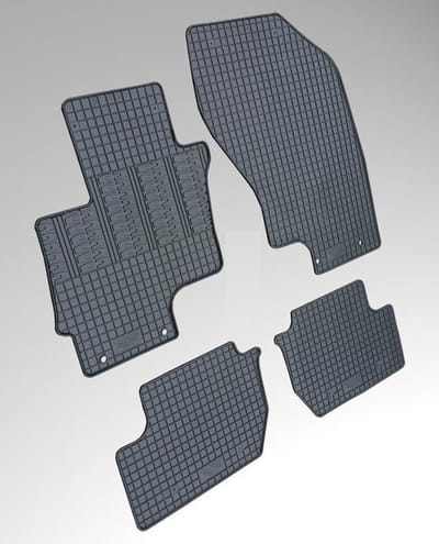 AutoStyle Rubber matten passend voor Mitsubishi Outlander 2012- incl. PHEV (4-delig + montagesysteem)