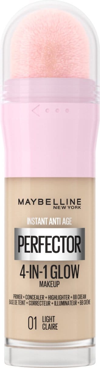 Maybelline Instant Anti-Age Perfector 4-in-1 Glow Concealer 01 Light Claire - 3 x 20 ml - Voordeelverpakking